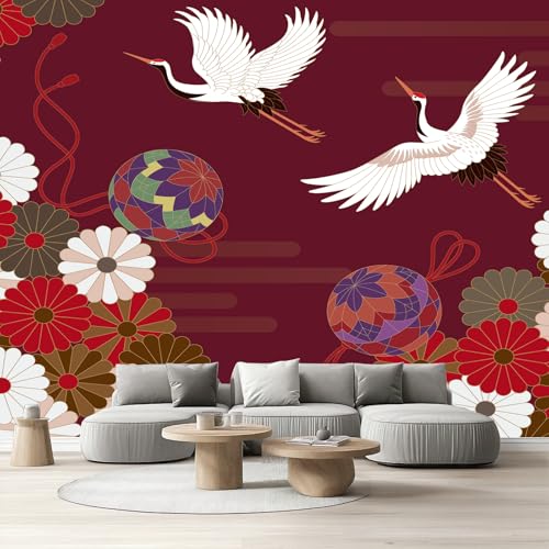 Vliestapete Kranich Blumen Selbstklebende Fototapete Tradition Japanischer Stil Tapete Schlafzimmer Antike Asien Kultur Wandtapete Wohnzimmer Kinderzimmer Wasserfest Möbelfolie Küche Flur 308x220 cm Vliestapete Kranich Blumen Selbstklebende Fototapete Tradition Japanischer Stil Tapete Schlafzimmer Antike Asien Kultur Wandtapete Wohnzimmer Kinderzimmer Wasserfest Möbelfolie Küche Flur 308x220 cm von Tyafsgvqo