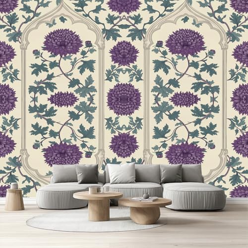 Vliestapete Lila Dahlie Selbstklebende Fototapete Landhaus Blumenmotiv Tapete Schlafzimmer Vintage Floral Pflanzen Wandtapete Wohnzimmer Kinderzimmer Wasserfest Möbelfolie Küche Flur 308x220 cm Vliestapete Lila Dahlie Selbstklebende Fototapete Landhaus Blumenmotiv Tapete Schlafzimmer Vintage Floral Pflanzen Wandtapete Wohnzimmer Kinderzimmer Wasserfest Möbelfolie Küche Flur 308x220 cm von Tyafsgvqo