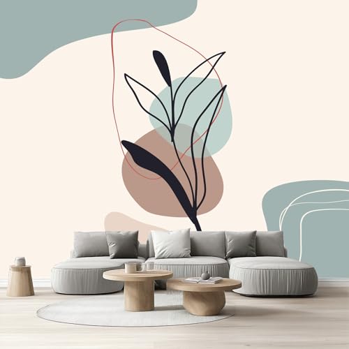 Vliestapete Minimalistisch Modern Selbstklebende Fototapete Mid Century Tapete Schlafzimmer Boho Botanisch Blätter Wandtapete Wohnzimmer Kinderzimmer Wasserfest Möbelfolie Küche Flur 308x220 cm Vliestapete Minimalistisch Modern Selbstklebende Fototapete Mid Century Tapete Schlafzimmer Boho Botanisch Blätter Wandtapete Wohnzimmer Kinderzimmer Wasserfest Möbelfolie Küche Flur 308x220 cm von Tyafsgvqo