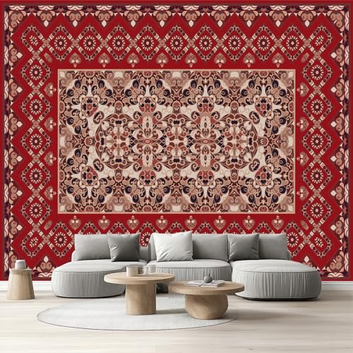 Vliestapete Orientalisch Selbstklebende Fototapete Vintage Böhmen Tapete Schlafzimmer Abstrakte Geometrisch Blumen Wandtapete Wohnzimmer Kinderzimmer Wasserfest Möbelfolie Küche Flur 308x220 cm Vliestapete Orientalisch Selbstklebende Fototapete Vintage Böhmen Tapete Schlafzimmer Abstrakte Geometrisch Blumen Wandtapete Wohnzimmer Kinderzimmer Wasserfest Möbelfolie Küche Flur 308x220 cm von Tyafsgvqo