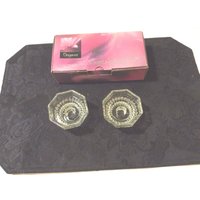Elegance Set Von Kristall Kerzenhaltern von TyandStacyTreasures