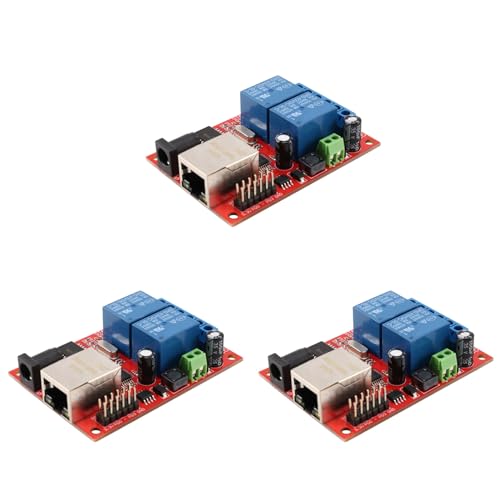 Tyatocepy 3 x LAN-Verzögerungsschalter für Ethernet-Relais, 2 Wege, Controller-Modul, TCP/Udp, Web-Server Tyatocepy 3 x LAN-Verzögerungsschalter für Ethernet-Relais, 2 Wege, Controller-Modul, TCP/Udp, Web-Server von Tyatocepy