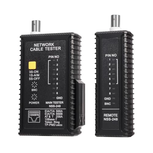 Tyatocepy Koax-Durchgangsprüfer Koaxialkabel-Durchgangsprüfer für Daten- und Koaxialkabel (1 Stück) von Tyatocepy