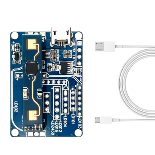 Tyatocepy LD2410B 24 GHz menschliches Detektormodul mit BT-Testkarte + Radar 5 V LD2420 Millimeterwellen-Bewegungssensor von Tyatocepy