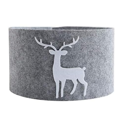 Tyatocepy Weihnachtsbaumskirt Grau Schneeflocken von Tyatocepy