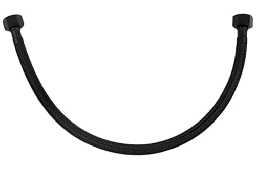 40cm 3/8" x 3/8" Inch BSP Schwarz Nylon Geflochten Flexibler Schlauch Spülen von Tycner