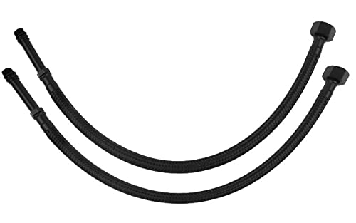 60cm M10 x 3/8" Inch BSP Schwarz Nylon Geflochten Flexibler Schlauch Zapfhahn 60cm M10 x 3/8" Inch BSP Schwarz Nylon Geflochten Flexibler Schlauch Zapfhahn von Tycner