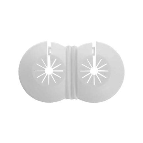 Twin Doppelkreuz 8-22mm weiße Kunststoff-Wasserleitung Heizkörper abdecken Krägen Rosen von Tycner