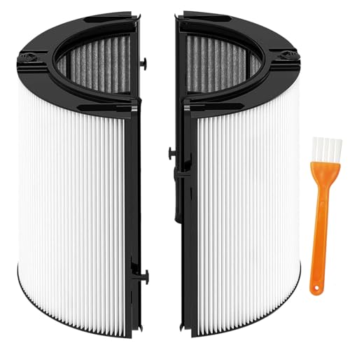 2-in-1 Luftreiniger HEPA Ersatzfilter für Dyson TP06 TP09 TP7A TP10 HP07 TP07 HP09 HP10 PH01 PH02 Pure Cool Hot Humidify Fan, 360° Kombi Glas H13 HEPA & Aktivkohle Filter, #965432-01 & 970341-01 von Tydezjl