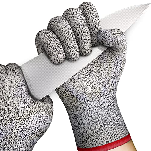 Tydi - Schnittfeste Handschuhe – Beidhändig verwendbare, lebensmittelechte Handschuhe – Sicherheitshandschuhe – Lebensmittelzubereitung – Level 5 Schutz – maschinenwaschbar – Größe S von Tydi
