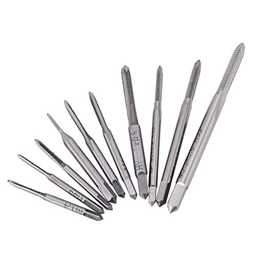 10 Stück Gewindebohrer Set, Gewindeschneidwerkzeug Set, HSS Metrisches Gerades Rohr M1 M1.2 M1.4 M1.6 M1.7 M1.8 M2 M2.5 M3 M3.5 Modellbau Gewindeschneider Set, Handwerkzeug Set 10 Stück Gewindebohrer Set, Gewindeschneidwerkzeug Set, HSS Metrisches Gerades Rohr M1 M1.2 M1.4 M1.6 M1.7 M1.8 M2 M2.5 M3 M3.5 Modellbau Gewindeschneider Set, Handwerkzeug Set von Tyenaza