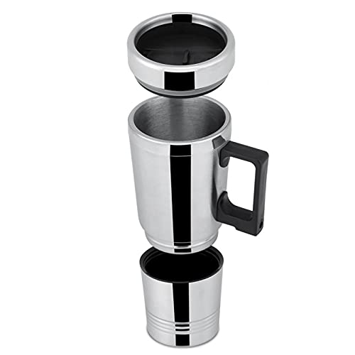 12V/24V 300ml auto wasserkocher wasserkocher auto zigarettenanzünder, Auto Kaffeemaschine Teekanne Fahrzeug-Heiztasse Deckel Outdoor-Wasserflasche(24V) von Tyenaza