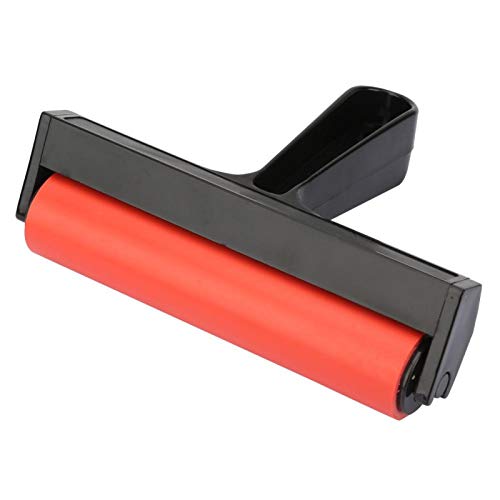 15cm Gummi Brayer Walze, Rubber Brayer Roller Druckmesser Durometer Roller Stamping Tool für Art Ink Painting Printmaking Wallpapers 15cm Gummi Brayer Walze, Rubber Brayer Roller Druckmesser Durometer Roller Stamping Tool für Art Ink Painting Printmaking Wallpapers von Tyenaza
