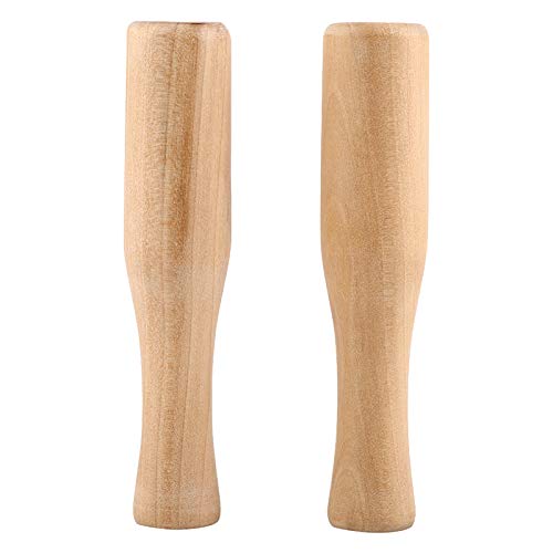 2 StüCke Holz StößEl Lebensmittel Muddle Schleifstange für Vanillepudding-Pürees Apotheker Grinder Getränke Lebensmittel Schleifen und Cocktails Bar-Tool von Tyenaza