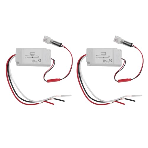 2PCS Light Control Sensor Switches Automatische Dämmerung, um einen photoelektrischen Schalter mit Sonde für LED -fluoreszierende Straßenlampe zu beginnen (DC24V) von Tyenaza