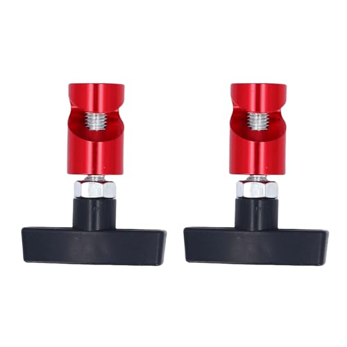2pcs Car Hood Requene Stange Werkzeug Streben Klemme, Autohaube Stopper Blau, Haubenhalterhalter Kolbenstopp Tool (Rot) von Tyenaza