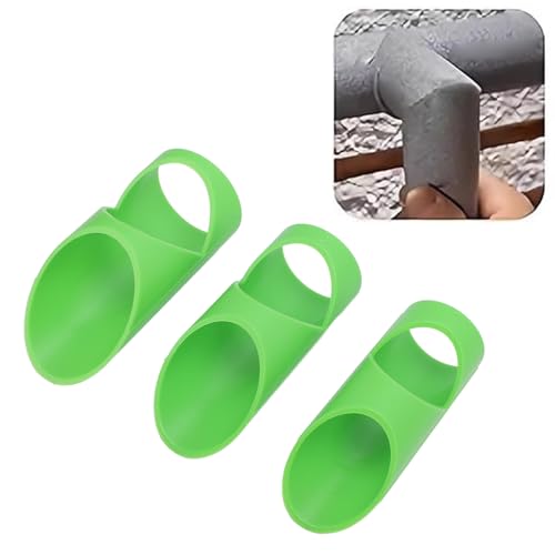 3pcs große Schaumstoffrohr -Isolierung Cutter -Werkzeug, Schnittführer -Clip -Jig 3 Größen für Häuser, Branchen und gewerbliche Orte (Green) von Tyenaza