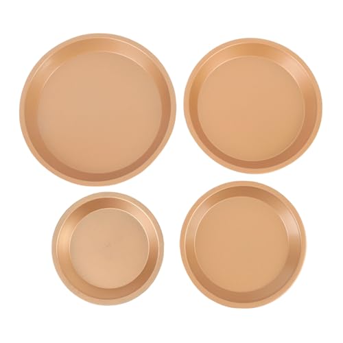 4pcs Pizza Tablett Set Pizza Pfanne mit Löchern, Nicht-Stick-Pizza-Backpfanne für Ofen, Kohlenstoffstahl rundes Backblech Backvorgänge für Heimküche von Tyenaza