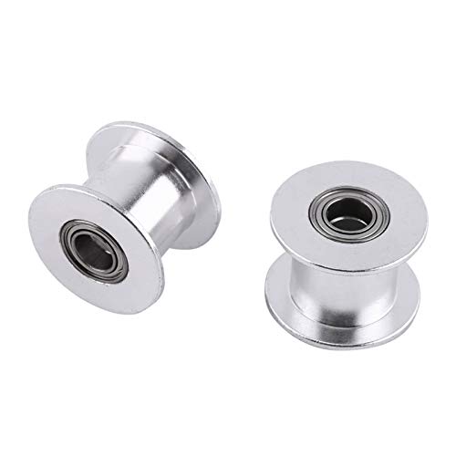 5Pcs 3D Drucker 2GT 20 Zahn Umlenkrolle ohne Zähne Aluminium Bohrung 5mm Synchronräder Getriebeteil für Bandbreite 10MM von Tyenaza
