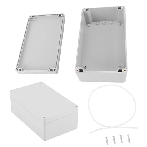 Wasserdichte Anschlussdose IP65 – 15 Größen zur Auswahl, Abzweigdose aus ABS für DIY-Projekte, Elektrischer Verteilerkasten, Aufputz, 200 x 120 x 75 mm von Tyenaza