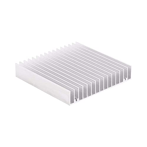 Alu Kühlkörper, Aluminium Heat Sink 100 * 100 * 18mm Kühlkörper Selbstklebend Mini Kühlkörper 1 Stück Heatsink Gute Wärmeleitfähigkeit Kühlkörper Kühlflosse Cpu Kühler Pc Kühler von Tyenaza