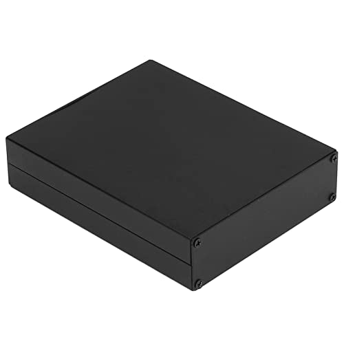 Aluminium Gehäuse, Alu Gehäuse Elektronik, Metallgehäuse Leergehäuse, Gehäuse Elektronische DIY, PCB-Board-Gehäuse Schwarz - 5,51 x 4,49 x 1,3 Zoll (LWH) von Tyenaza