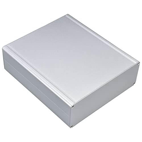 Aluminium Gehäuse, Alu Gehäuse Elektronik, Metallgehäuse Leergehäuse, Gehäuse Elektronische DIY, PCB-Board-Gehäuse Schwarz - 7,9 x 7 x 2,4 Zoll (LWH) von Tyenaza