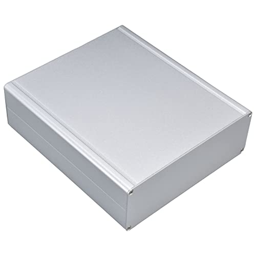 Aluminium Gehäuse Elektronik, Metallgehäuse Leergehäuse - Schwarz, 7,9 x 7 x 2,4 Zoll (LWH) von Tyenaza