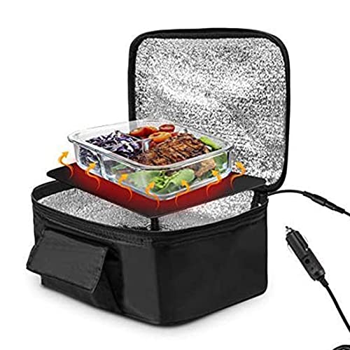 Auto-Mikrowelle, Tragbarer Ofen 12V Mini Auto Mikrowelle elektrisch beheizte Lunchbox Elektroofen Schnelle Erwärmung Picknickbox für Reisen, Camping, Essen Kochen von Tyenaza
