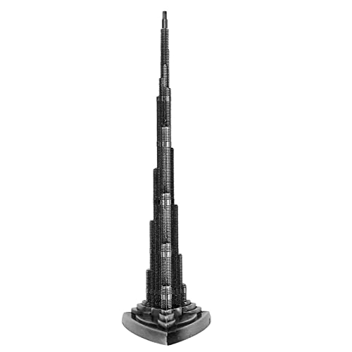 Burj Khalifa Modell, Dubai Souvenir, 1:4600 Bauwerk im Miniatur, Mental Legierung Material, Miniatur Dubai Tower Ornament 7,1 Zoll Kunsthandwerk für Büro Hause Dekor von Tyenaza