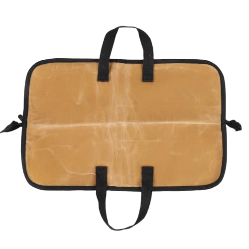 Chef -Werkzeugspeicherbeutel Leinwand tragbare Gabelhalter Chef Tool Wrap -Tasche mit Beutel mit Griff für Küchenutensilien (Khaki) von Tyenaza