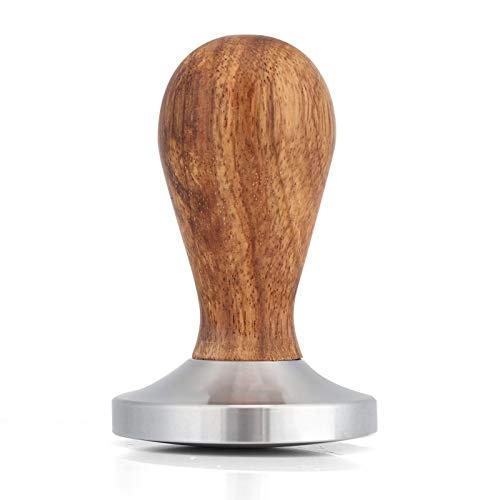 Coffee Tamper 58mm, Espresso-Manipulation Gebogene Basis Espresso bohnen Press werkzeug, Espresso-Hand manipulation mit flachem Edelstahl-Sockel Holzgriff Coffee Tamper 58mm, Espresso-Manipulation Gebogene Basis Espresso bohnen Press werkzeug, Espresso-Hand manipulation mit flachem Edelstahl-Sockel Holzgriff von Tyenaza