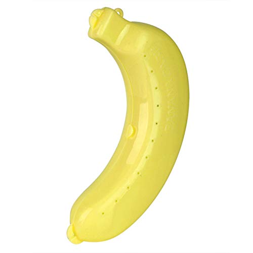 Tyenaza Fun Bananenbox, Kunststoff Bananentresor, Aufbewahrungsbox für Bananen, Banane Behälter 19,5 * 13 * 4,4cm (Farben Gelb) von Tyenaza