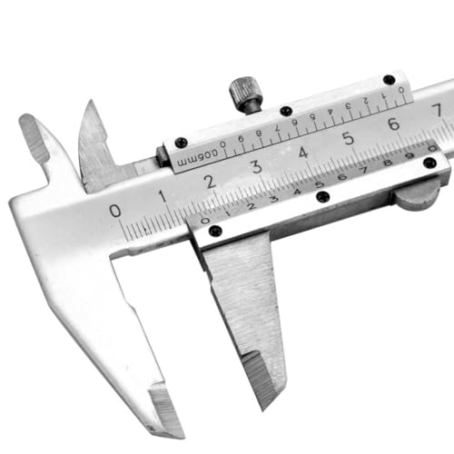 Hohe Genauigkeit Kohlenstoffstahl Metall Messschieber, Mikrometerlehre Messwerkzeug 0-150mm Digital Edelstahl Zoll/mm/Brüche zum Messen und Ablesen von Werten mit Schutzbox von Tyenaza