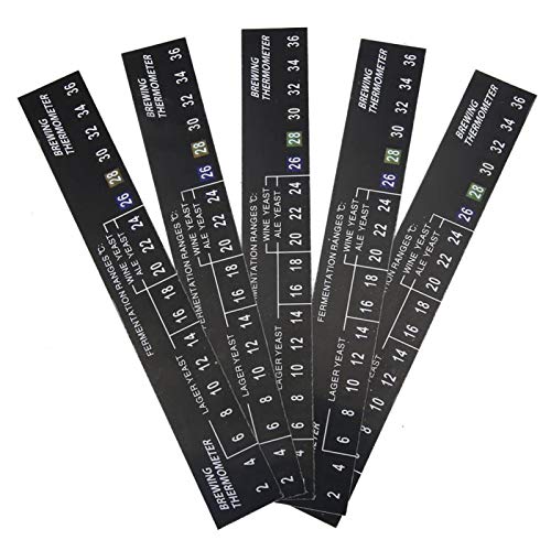 Tyenaza Aufkleben Brauen Thermometer Homebrewing Thermometer Aufkleber Selbstklebendes Bier Stick auf Brauen selbstklebendes LCD-Thermometer zum Gären von Weinbier Tyenaza Aufkleben Brauen Thermometer Homebrewing Thermometer Aufkleber Selbstklebendes Bier Stick auf Brauen selbstklebendes LCD-Thermometer zum Gären von Weinbier von Tyenaza