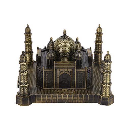 Indien Taj Mahal Metallmodell, weltberühmtes Wahrzeichen, Gebäudemodell, Heimbüro, Dekoration, Ornamente, Reise-Souvenir von Tyenaza
