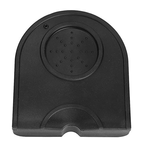 Silikon Kaffee Tamp, Tampermatte Matte Kaffee Anti-skid Tampering Corner Mat Ecke Stampfmatte Multifunktions Verdicken Verschleißfestigkeit Stampfenmatte Halter (Schwarz) von Tyenaza