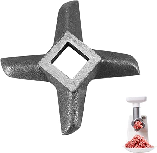 Tyenaza Messer für Hackfleisch Zerkleinerer, Fleischwolf Klinge Messer für Schleifmaschinen, Kreuzförmiger Professioneller, Stahl Küche Lebensmittel Fleischwolf Cutter Teil (#5) von Tyenaza