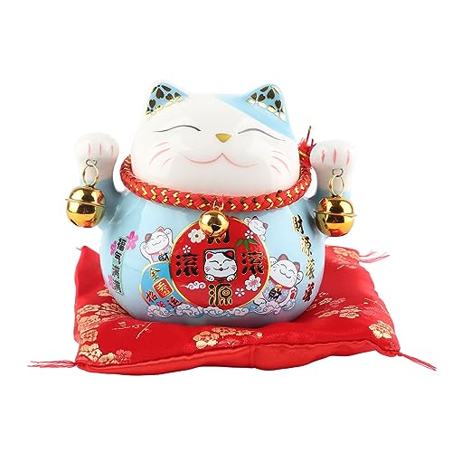 Maneki-Neko Glückskatze als Spardose, 11,4 cm Winkekatze Porzellan Maneki Neko als Spardose Fengshui Katze Süßer Fortune Wealth Begrüßungskatze Glücksbringer Glückskatze für Heimdekoration Maneki-Neko Glückskatze als Spardose, 11,4 cm Winkekatze Porzellan Maneki Neko als Spardose Fengshui Katze Süßer Fortune Wealth Begrüßungskatze Glücksbringer Glückskatze für Heimdekoration von Tyenaza