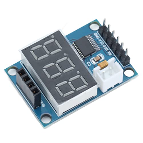 Ultraschall-Entfernungsmodul, HC-SR04 Hochpräzises Ultraschall-Ausgangsmessmodul mit seriellem Anschluss Digitale Röhrenanzeige Distanz-Entfernungsmesser-Platine 3-400cm von Tyenaza
