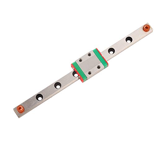 Mini Lagerstahl Linearführung, 40/55/95/100/150/260mm Linear Schiebe Gide mit LML9B Carriage Block, Linearschiene Linearführungsschiene für DIY Drucker und CNC-Maschine(150mm) von Tyenaza