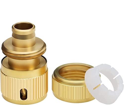 Schlauchverbinder Schlauchkupplung Gartenschlauch Kupplung Schlauchanschluss Hahnverbinder, Schlauchanschluss Legierung Gartenrohr Quick Fit Adapter Schnellverbinder Set von Tyenaza