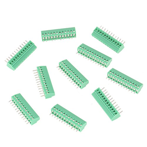 Anschlussblock-Anschluss, 10 Stück Schraubklemmen 12 Pin 2,54mm Pitch PCB Universal Schraubklemmenblock Stecker von Tyenaza