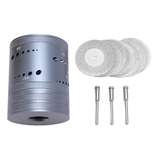 TIG -Schweißwerkzeugschärfer, 6 Schneideinschläge 48 Löcher Wolfram -Elektrodenschärfer Elektroden Schleifwerkzeug TIG Schweißbeschlechter Tigschweißen von Tyenaza