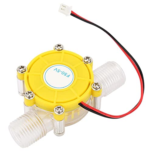 Tyenaza 10W DC 12V Wasserströmungsgenerator Wasserturbinengenerator Micro Hydroelectric DIY LED Power (Gelb)(F50 12V 透明黄) von Tyenaza