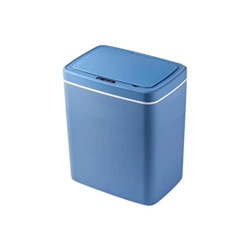 Tyenaza 14 L Intelligenter Induktions-Mülleimer, 30 cm, Berührungsloser Bewegungssensor, Automatischer Mülleimer Mit Deckel Für Schlafzimmer, Badezimmer, Toilettenbüro(Blau) von Tyenaza
