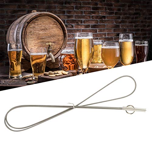 Tyenaza 150cm Schlauchbürste Rohrbürste Lange Bürste Reinigungsbürste, Schlauchbürste, Bier Silikon Pfeifenreiniger Extra Lange Pfeifenreiniger zum Waschen von Glas Silikon Metall Strohhalme 8-10mm von Tyenaza