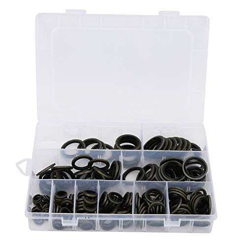 Tyenaza 180pcs M6-M24 Ölabflussschraubenscheibe-Waschmaschine Set Boned Dichtungsring Kit Tyenaza 180pcs M6-M24 Ölabflussschraubenscheibe-Waschmaschine Set Boned Dichtungsring Kit von Tyenaza