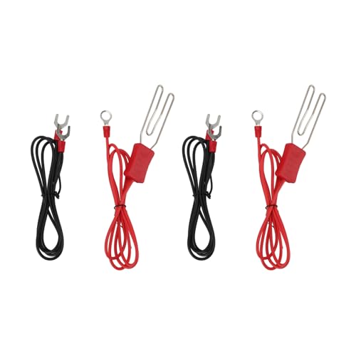 Tyenaza 2 Set Elektrische Zaun Tape Steck verbinder, Vieh Ranch Zaun Edelstahl Haken Stecker M8 Terminal Zubehör Kit von Tyenaza
