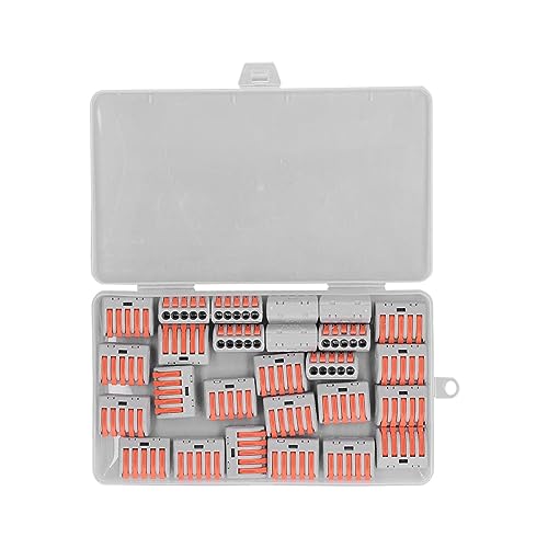 Tyenaza 26PCS Quick Wire Cable Connectors, Press Fit Electrical Wire Connector with Storage Box von Tyenaza